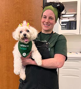 Stylist With Dog